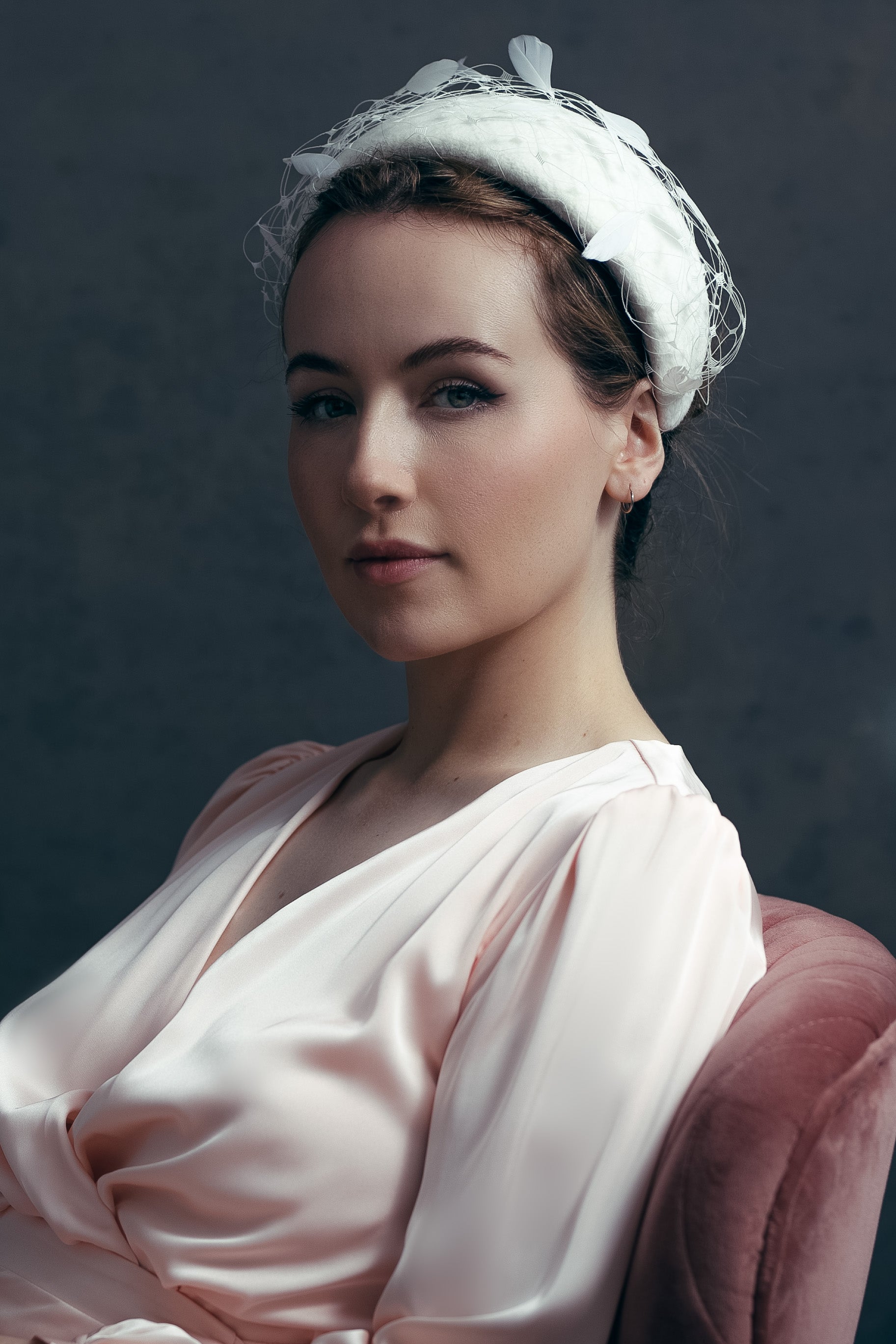 Veil Headpiece - Helena - Maggie Mowbray Millinery
