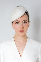 Wedding Veil Hat - Olive - Hat hats - veil - Maggie Mowbray Millinery