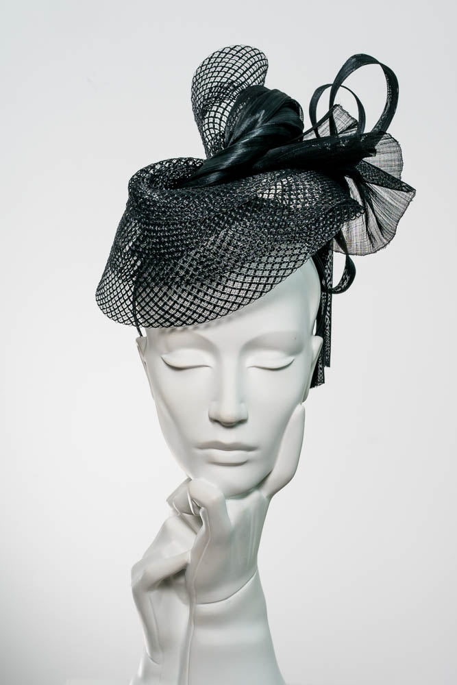 Braid Hat with Silk Abaca - Bellerose - Maggie Mowbray Millinery