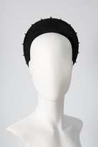 Halo Headpiece with Gold Beading - Maggie Mowbray Millinery