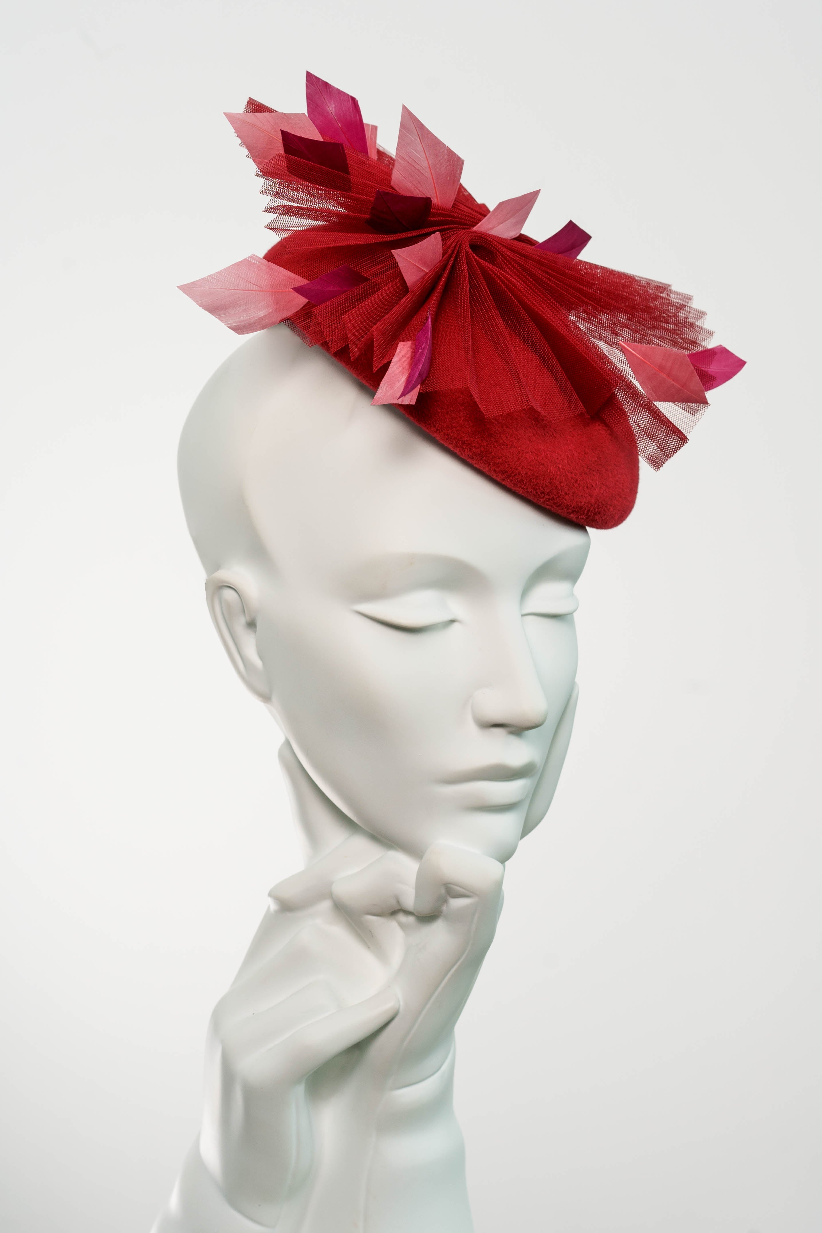 Mini Beret With Pleat - Lolita - Maggie Mowbray Millinery