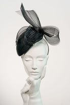 Occasion Hat with Crin Bow - Aine - Maggie Mowbray Millinery