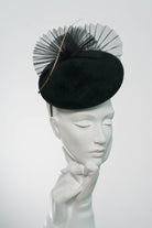 Occasion Hat with Pleated Details - Ava - Maggie Mowbray Millinery