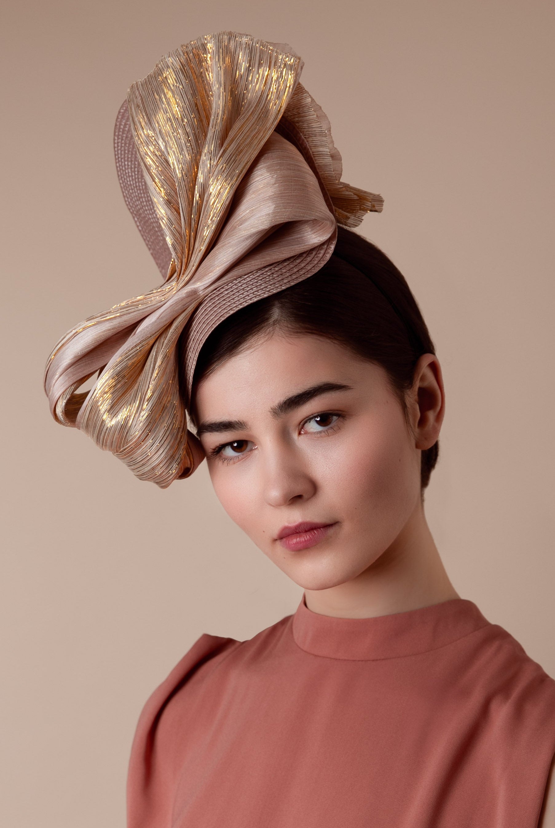 Silk Abaca Bow Hat - Flora - Maggie Mowbray Millinery