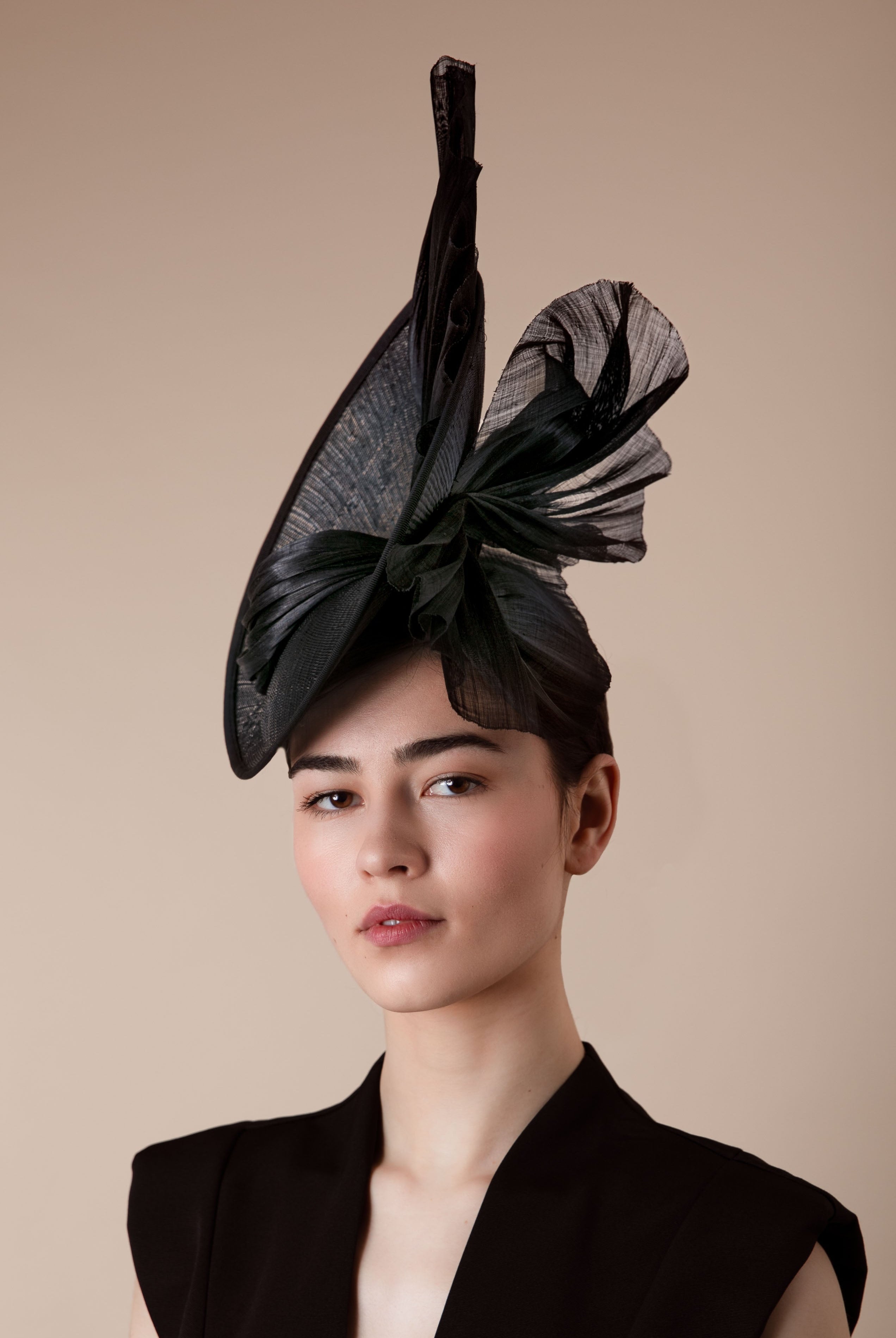 Silk Abaca Side Disc Hat - Maggie Mowbray Millinery