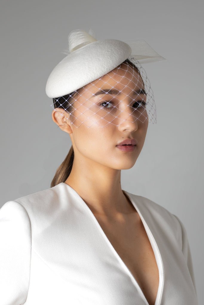 Bridal Cocktail Hat - Isla - Maggie Mowbray Millinery
