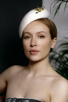 Bridal Cocktail Hat - Lila - Maggie Mowbray Millinery