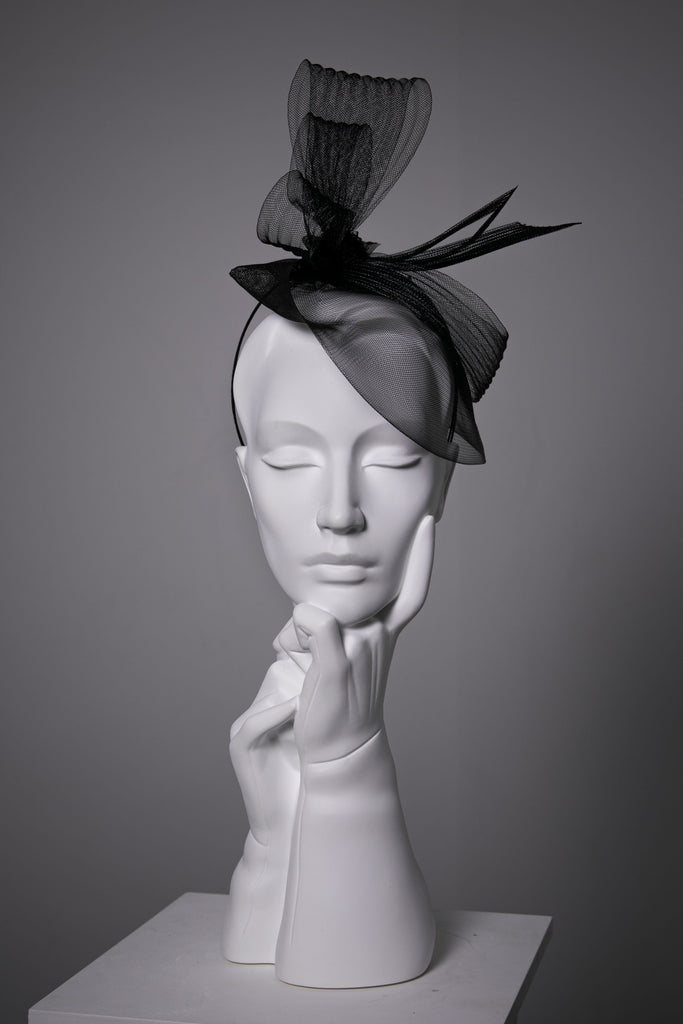 Fascinator Crin Hat - June - Maggie Mowbray Millinery
