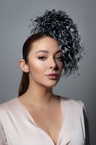 Feather Percher Hat - Crista - Maggie Mowbray Millinery
