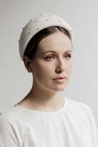 Gold Flower Halo Headband - Amber - Maggie Mowbray Millinery