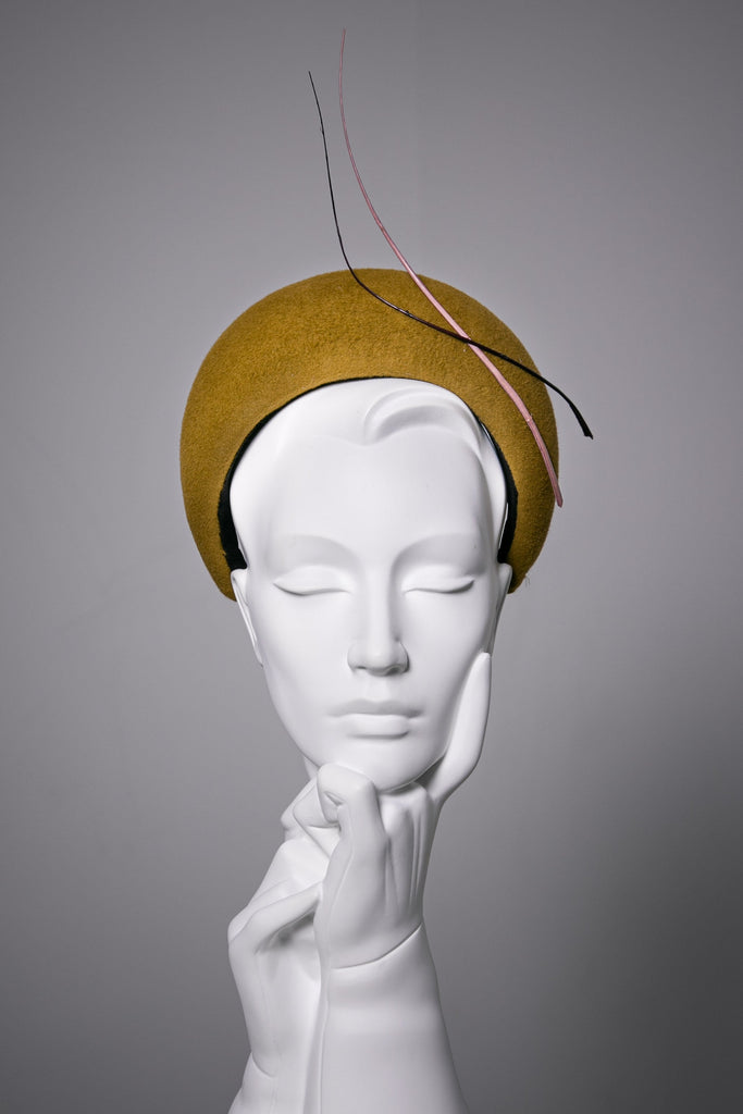 Headband With Feathers - Jai - Maggie Mowbray Millinery