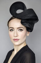 Ladies Day Hat - Ink Swirl - Maggie Mowbray Millinery