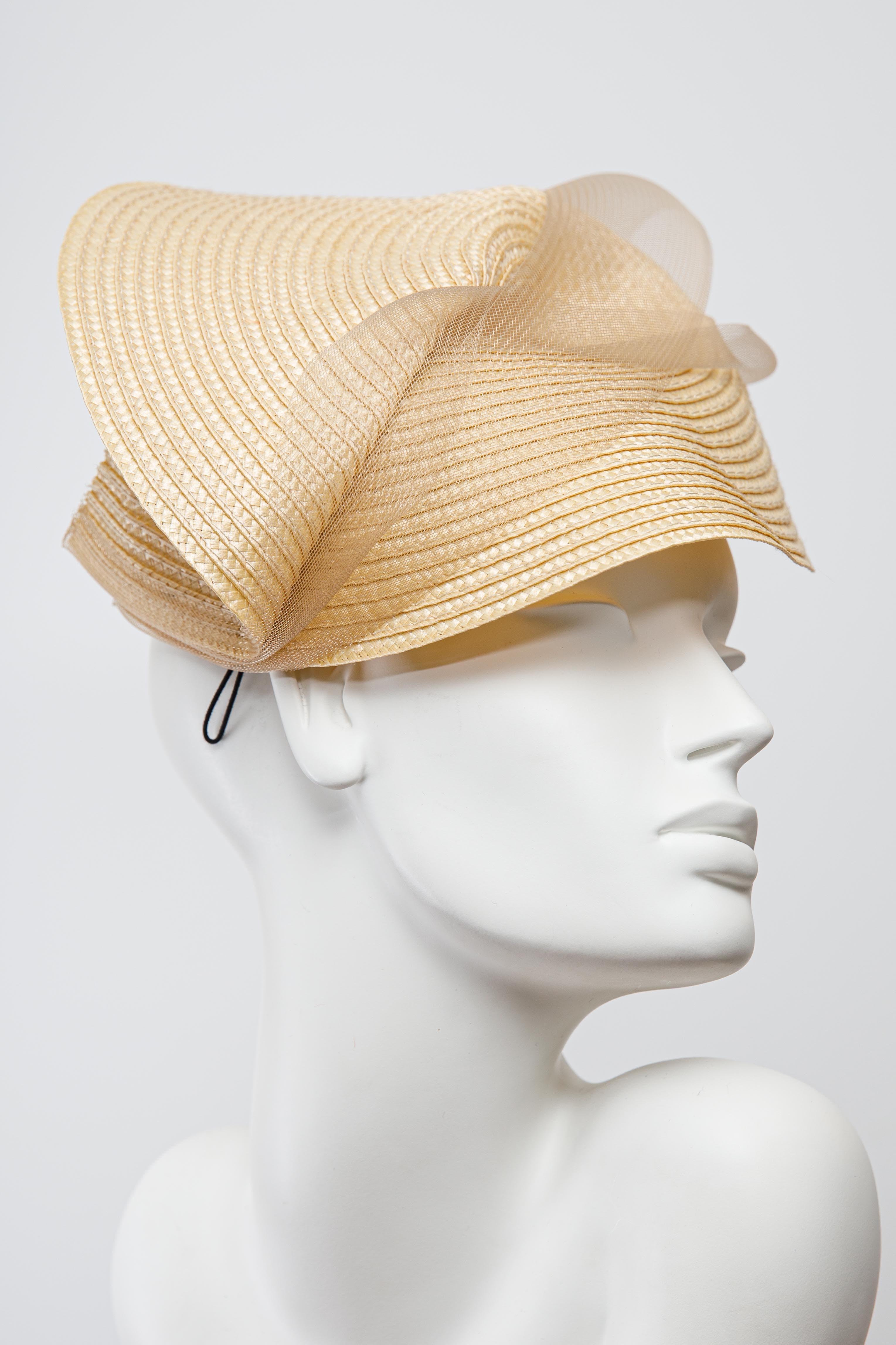 Linea Saucer Hat - Maggie Mowbray Millinery