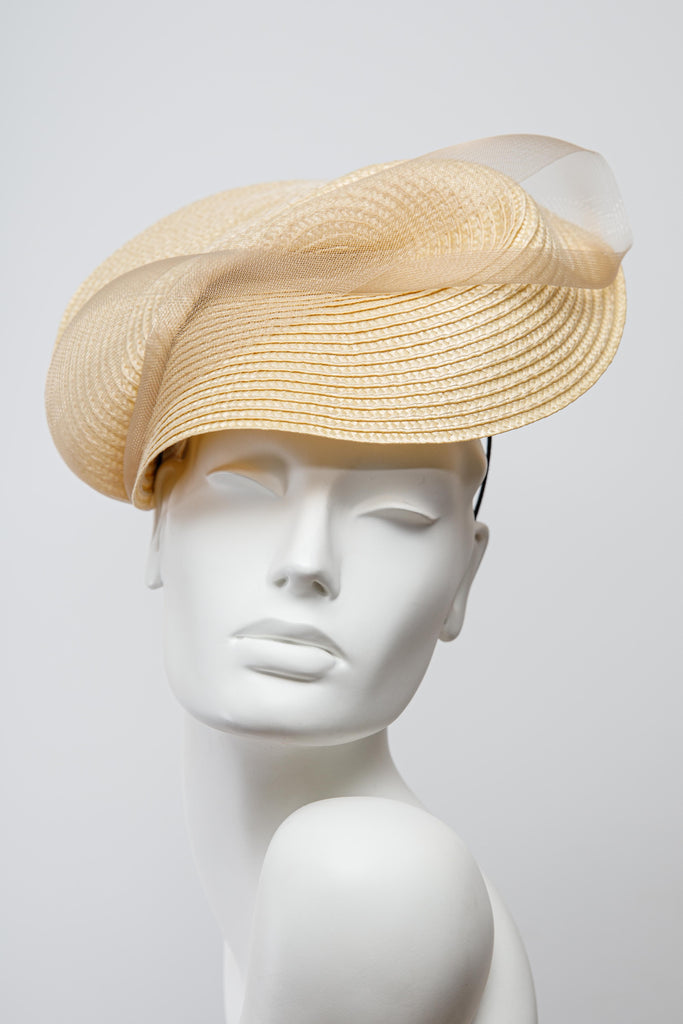 Linea Saucer Hat - Maggie Mowbray Millinery