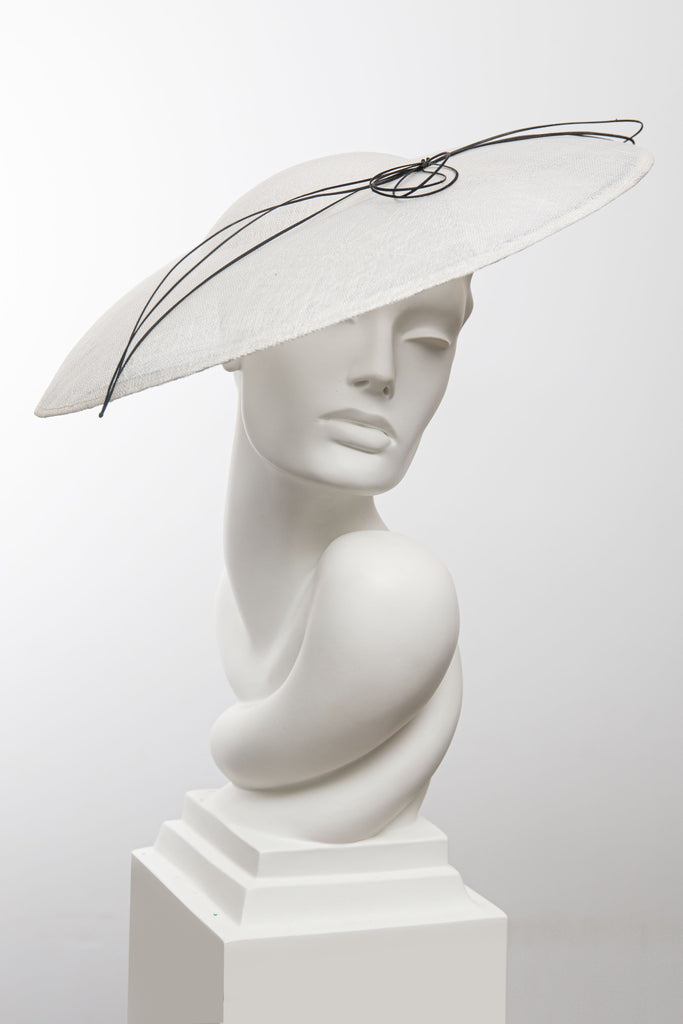 Linea Wide Brim Hat - Maggie Mowbray Millinery