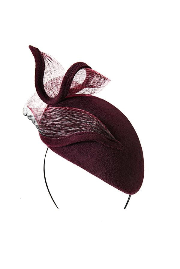 Percher Hat with Twist - Suvi - Maggie Mowbray Millinery