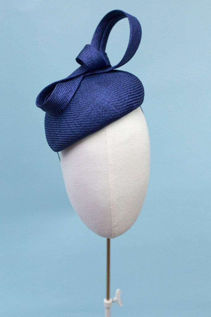 Straw Cocktail Hat - Catalina - Maggie Mowbray Millinery