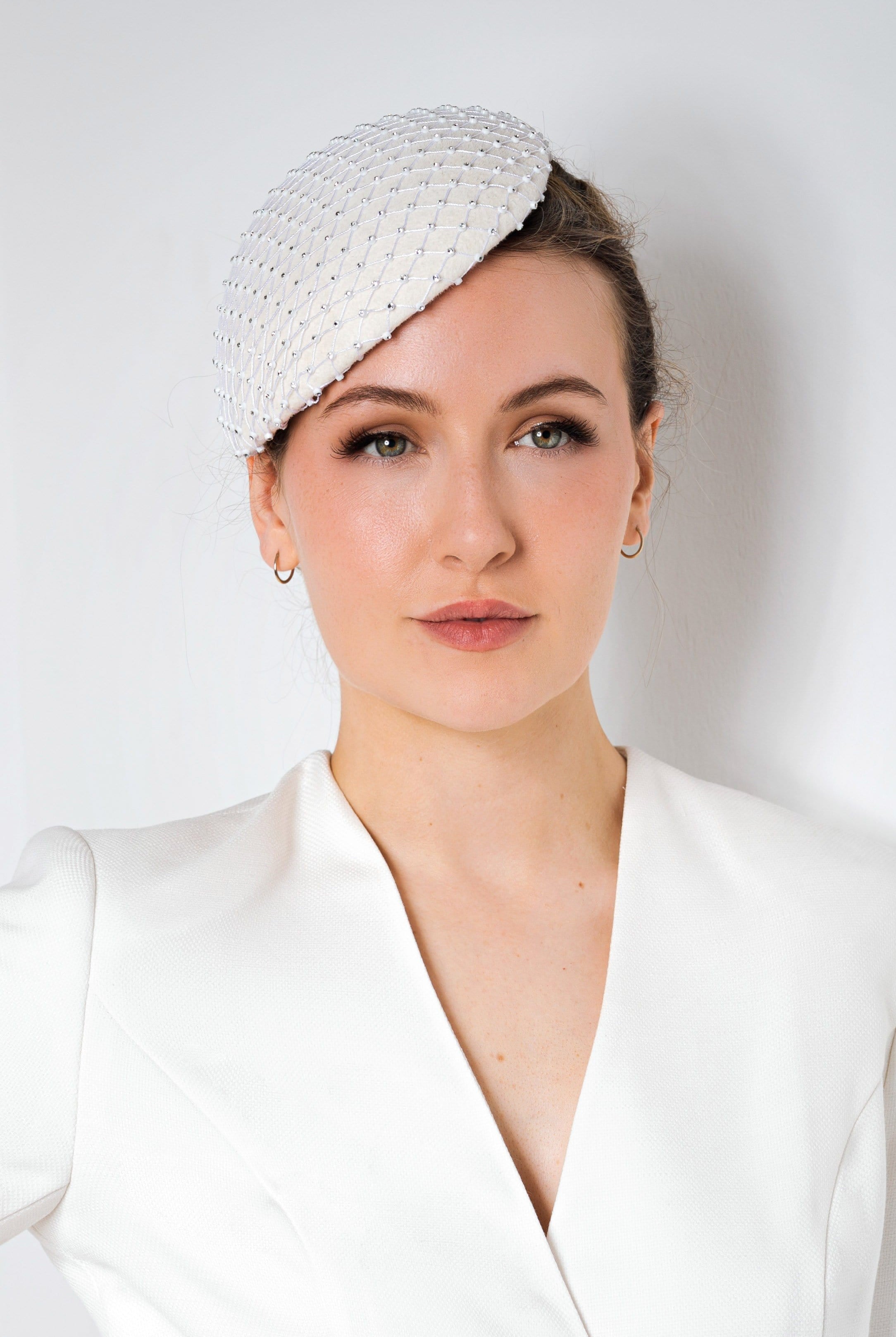 Wedding Hat - Orana - Hat hats Maggie Mowbray Millinery